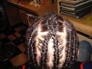 Criss Cross Cornrow With Hair Extension I did
