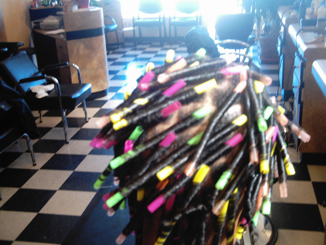 Straw Set I did With Straws Still In The Hair